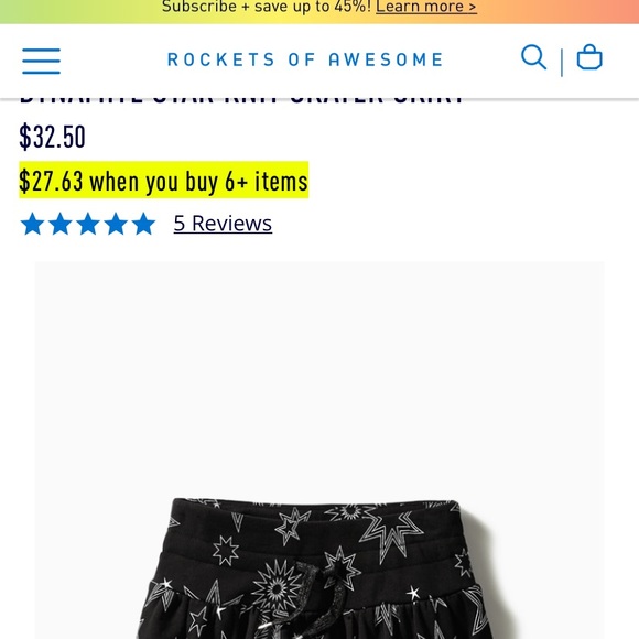 ⭐️🚀 Rockets of Awesome skater skirt with star print - Picture 4 of 4